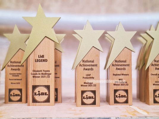 Custom Wood Designs wooden awards made to order ireland dublin manufacture award ideas wooden award ideas manufacturer