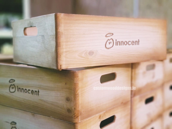 Branded Crates Shop Quality Crates for Retail & Hospitality | Custom Wood Designs