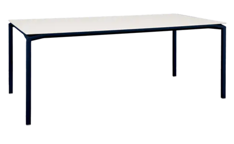 Load image into Gallery viewer, Fermob CALVI AERIS mineral dining table, deep blue, 195x95cm, eight-seater with sleek table top for indoor or outdoor use
