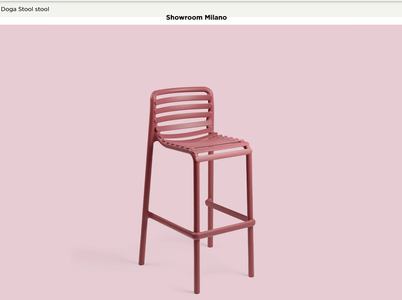 Load image into Gallery viewer, Nardi Doga High Stool, 75cm outdoor patio furniture, with a sleek design suitable for restaurant or garden settings
