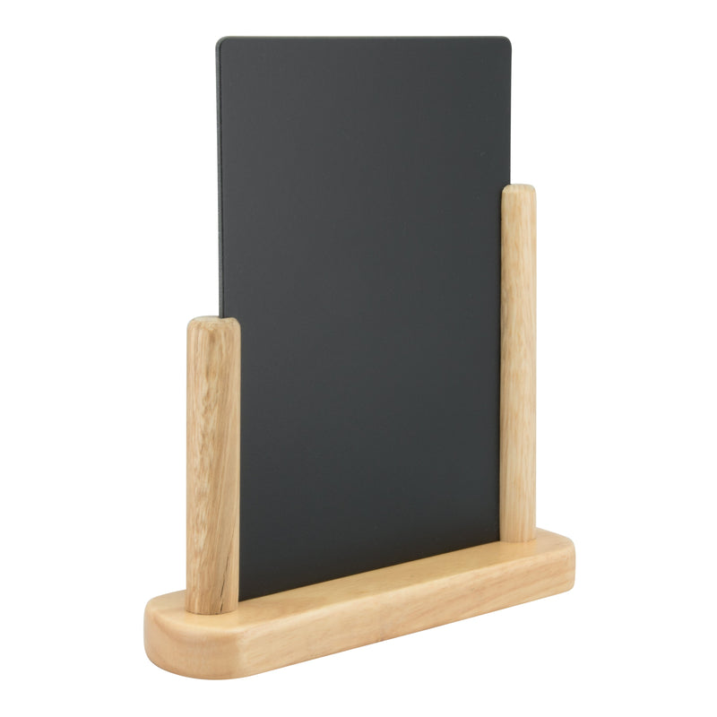 Load image into Gallery viewer, Securit Table Chalkboard Set - Elegant A5 Beech (Pack of 6) - Boards + 3 Extra Inserts + White Markers
