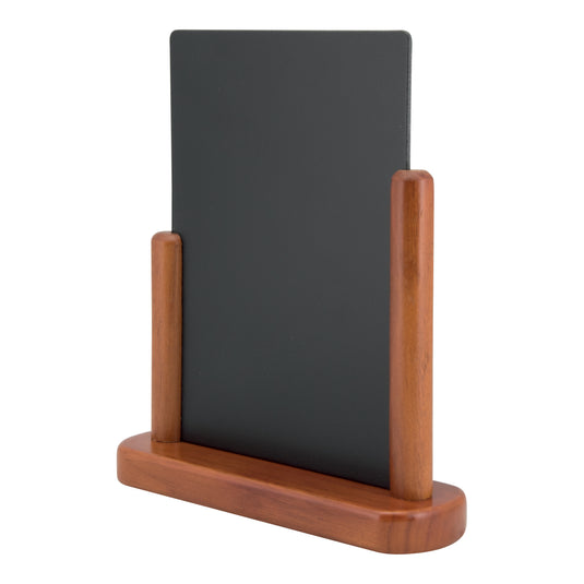Securit Table Chalkboards - Elegant - Mahogany 23,5x20x6cm - Pack of 6