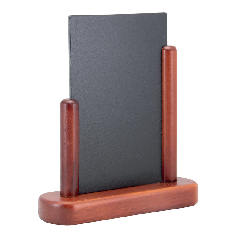 Load image into Gallery viewer, Securit Table Chalkboard Set - Elegant A6 Mahogany (Pack of 10) - Boards + 3 Extra Inserts + White Markers
