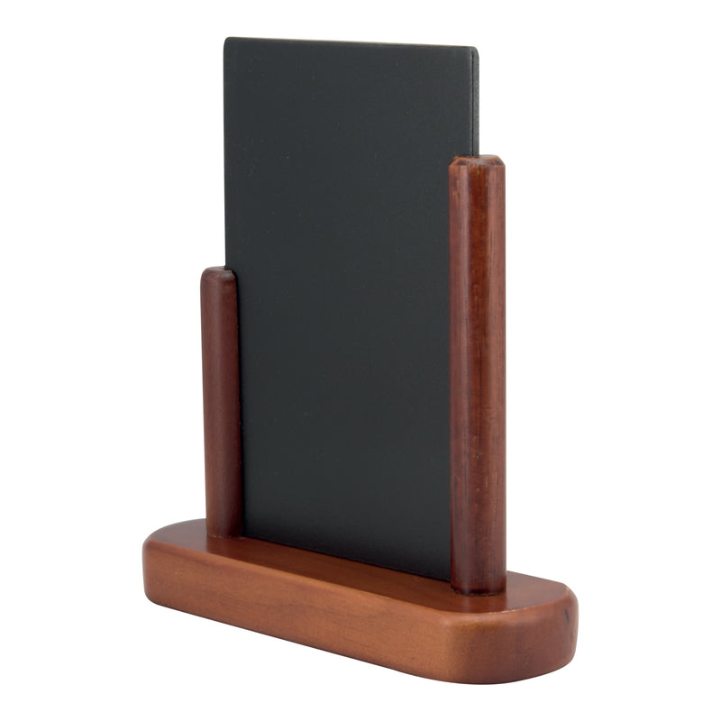 Load image into Gallery viewer, Securit Table Chalkboard Set - Elegant A6 Mahogany (Pack of 10) - Boards + 3 Extra Inserts + White Markers
