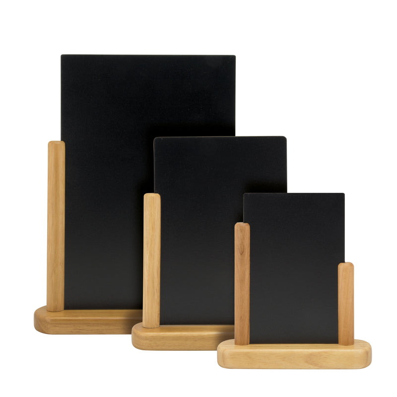 Load image into Gallery viewer, Securit Table Chalkboards - Elegant - Teak 32,3x27x7,1cm - Pack of 6
