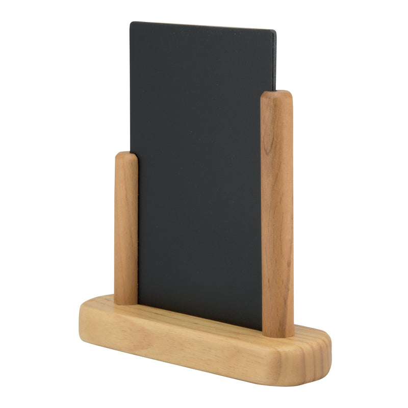 Load image into Gallery viewer, Securit Table Chalkboard Set - Elegant A6 Teak (Pack of 10) - Boards + 3 Extra Inserts + White Markers
