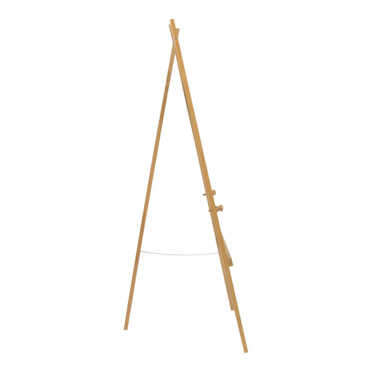Securit Easel Chalkboard Set - Beech Easel 165 cm + Beech Chalkboard 70x90 cm + Waterproof Markers