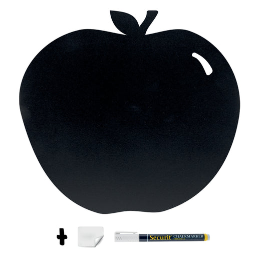 Securit Wall Chalkboards - Silhouette - Black 31,6x29,1x0,3cm - Pack of 6