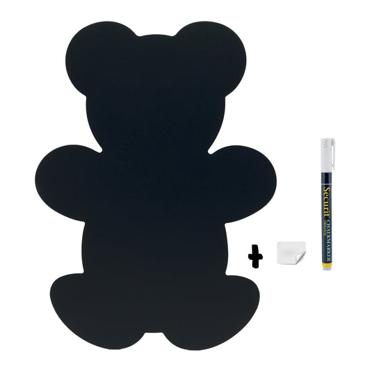 Securit Wall Chalkboards - Silhouette - Black 40,2x29,7x0,3cm - Pack of 6