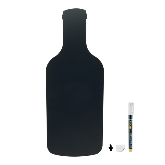 Securit Wall Chalkboards - Silhouette - Black 49,7x19,5x0,3cm - Pack of 6