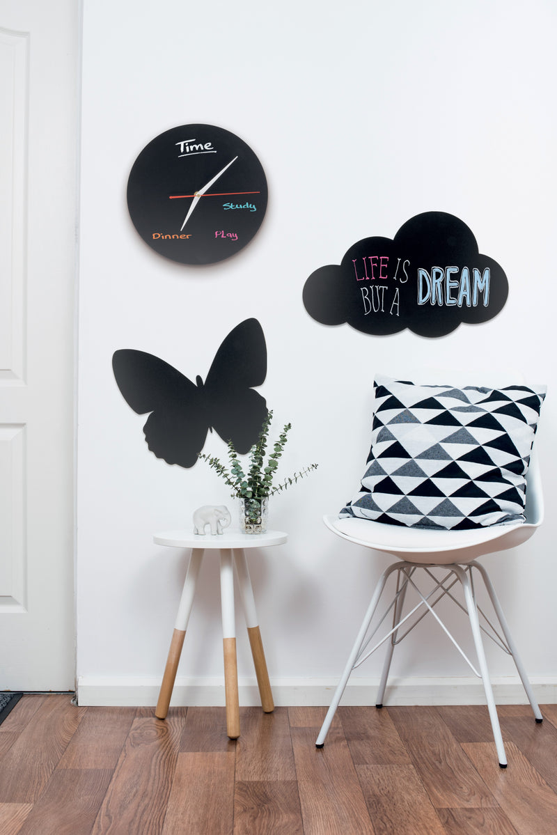 Load image into Gallery viewer, Securit Wall Chalkboards - Silhouette - Black 31x35,5x0,3cm - Pack of 6 - in use
