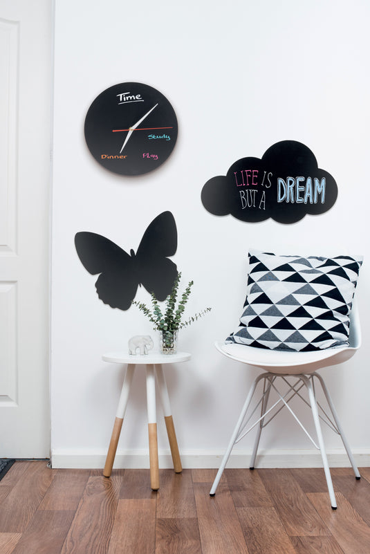 Securit Wall Chalkboards - Silhouette - Black 31x35,5x0,3cm - Pack of 6 - in use