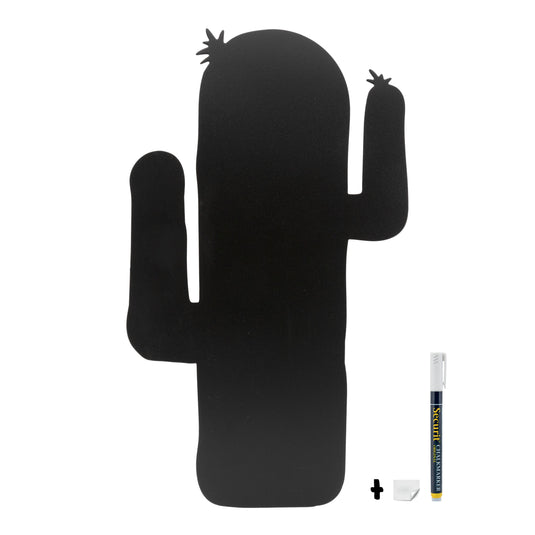 Securit Wall Chalkboards - Cactus - Black 47,3x27,5x1cm - Pack of 6
