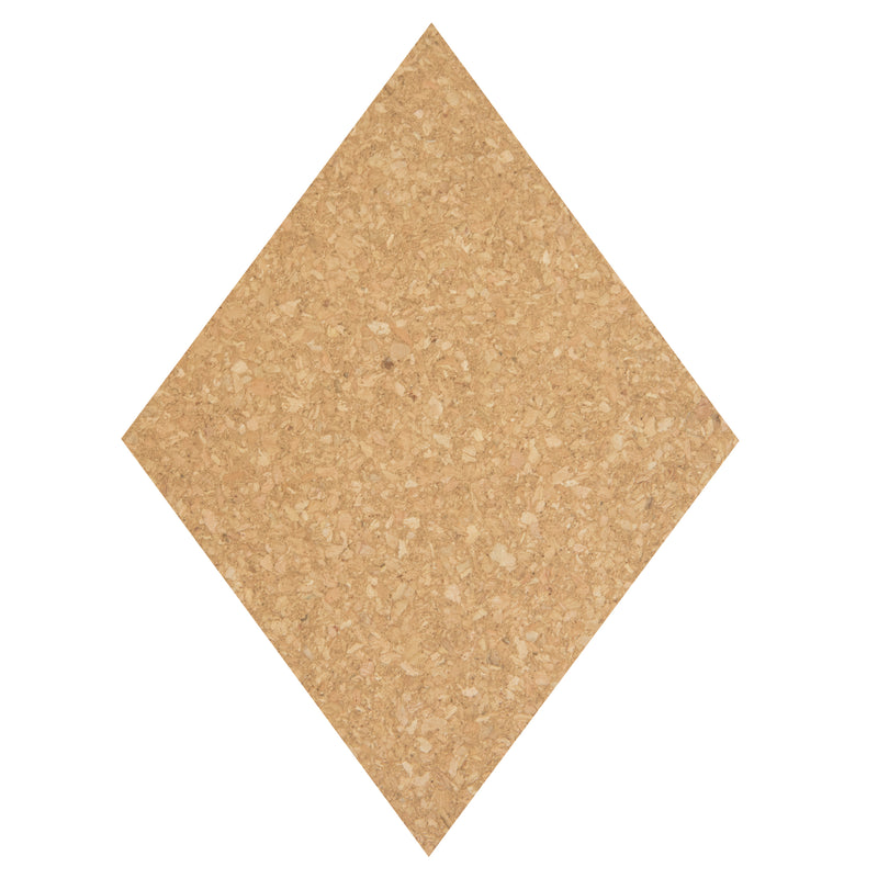 Load image into Gallery viewer, Securit Wall Board - Cork &amp; Chalk Diamonds - Black/Cork 30x22x0,2cm - Pack of 6
