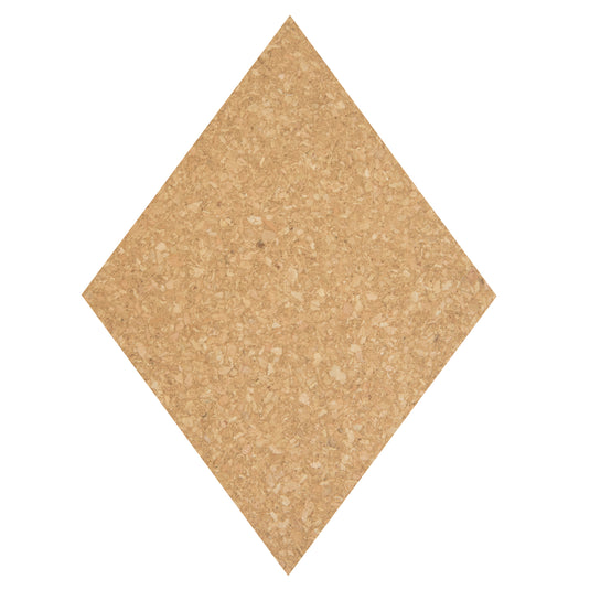 Securit Wall Board - Cork & Chalk Diamonds - Black/Cork 30x22x0,2cm - Pack of 6