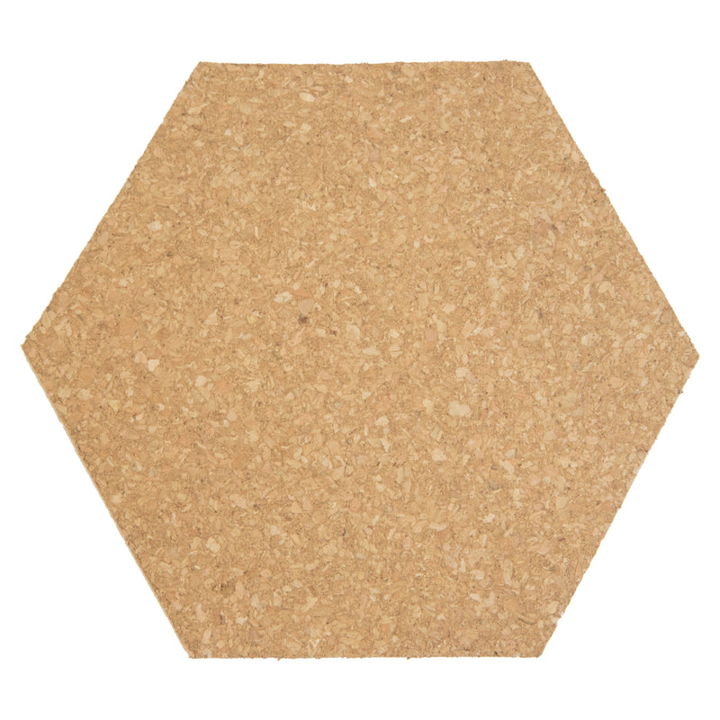Load image into Gallery viewer, Securit Wall Board - Cork &amp; Chalk Hexagons - Black/Cork 23x20x0,2cm - Pack of 6
