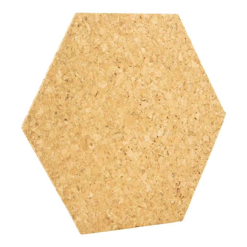 Load image into Gallery viewer, Securit Wall Board - Cork &amp; Chalk Hexagons - Black/Cork 23x20x0,2cm - Pack of 6
