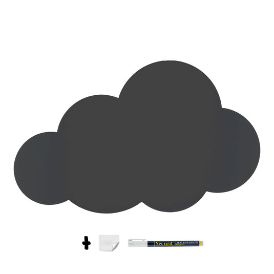 Securit Wall Chalkboards - Silhouette - Black 49x30x0,3cm - Pack of 6