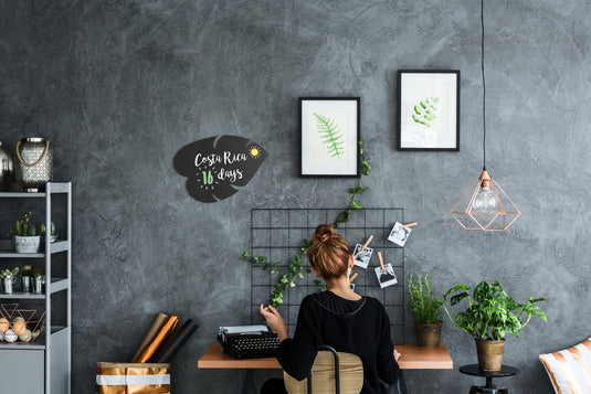 Securit Wall Chalkboards - Silhouette - Black 43,8x29x0,3cm - Pack of 6 - in use