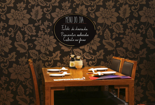 Securit Wall Chalkboards - Silhouette - Black 29,8x37,7x0,3cm - Pack of 6 - in use