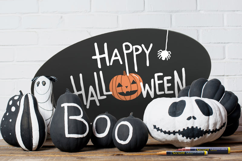 Load image into Gallery viewer, Securit Wall Chalkboards - Silhouette - Black 29,8x37,7x0,3cm - Pack of 6 - in use
