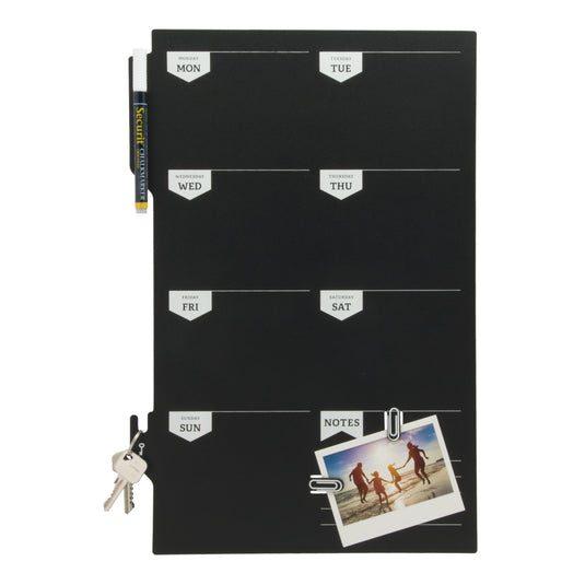 Securit Wall Chalkboards - Planner - Black 44,9x30x0,3cm - Pack of 6