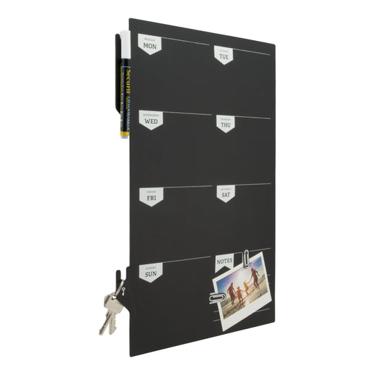 Securit Wall Chalkboards - Planner - Black 44,9x30x0,3cm - Pack of 6