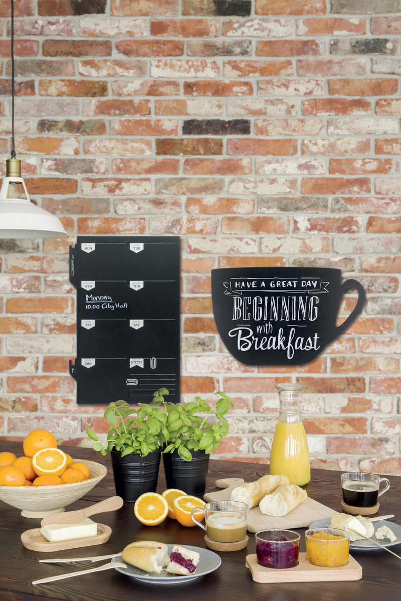 Load image into Gallery viewer, Securit Wall Chalkboards - Planner - Black 44,9x30x0,3cm - Pack of 6 - in use
