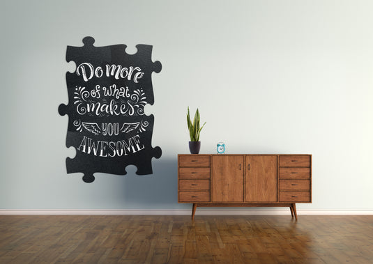 Securit Wall Chalkboards - Puzzle - Black 40x29,6x1cm - Pack of 12 - in use