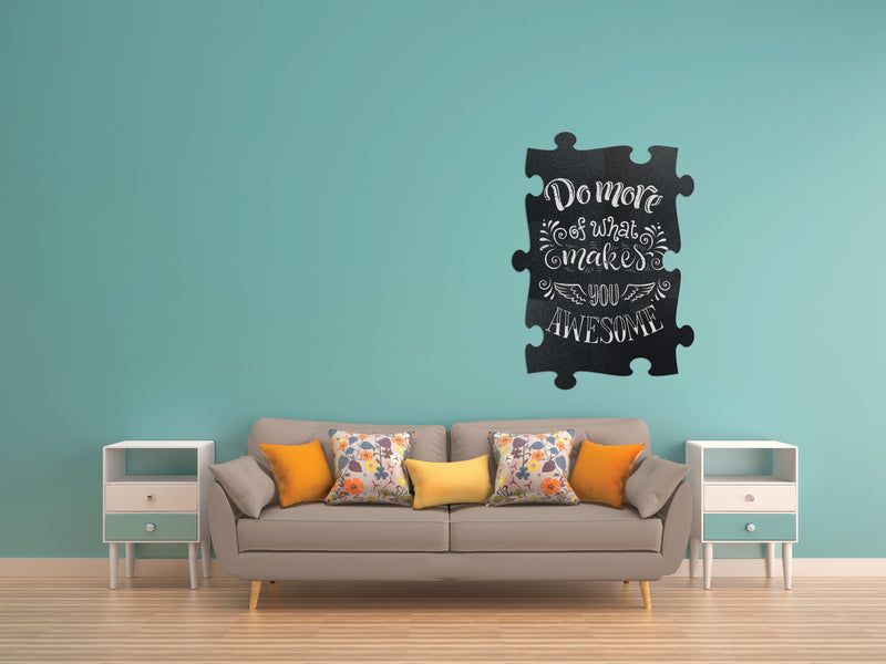 Load image into Gallery viewer, Securit Wall Chalkboards - Puzzle - Black 40x29,6x1cm - Pack of 12 - in use
