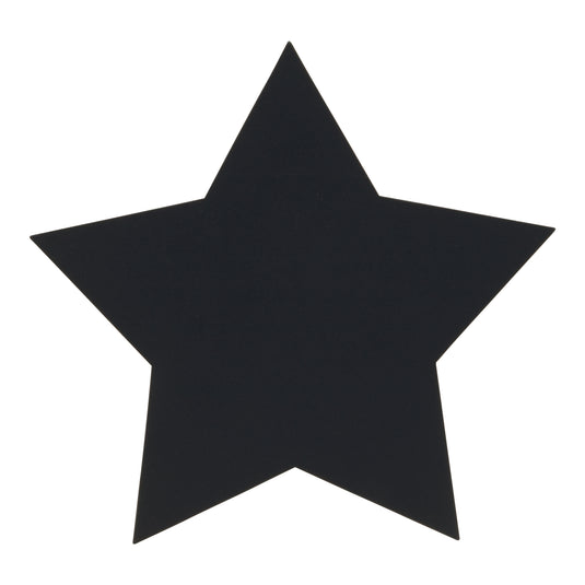 Securit Wall Chalkboards - Silhouette Stars Wall Chalkboard in Black 29x32x0,3cm - 6 x Set of 2