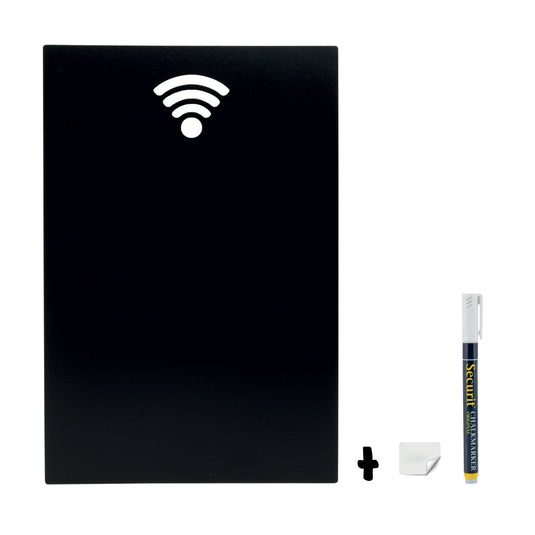 Securit Wall Chalkboards - Silhouette - Black 38x25x0,3cm - Pack of 6