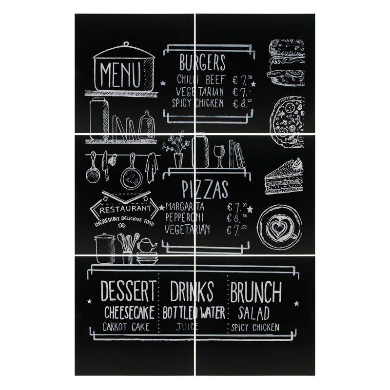 Load image into Gallery viewer, Securit Wall Chalkboards - Xxl - Black 40x40x0,2cm - Pack of 6

