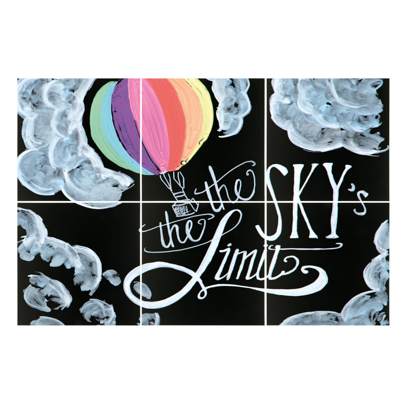Load image into Gallery viewer, Securit Wall Chalkboards - Xxl - Black 40x40x0,2cm - Pack of 6
