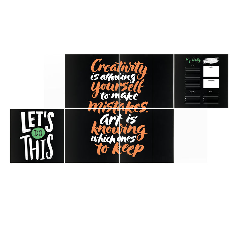 Load image into Gallery viewer, Securit Wall Chalkboards - Xxl - Black 40x40x0,2cm - Pack of 6
