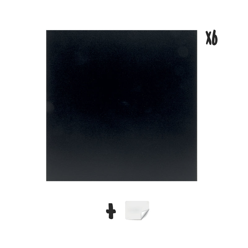 Load image into Gallery viewer, Securit Wall Chalkboards - Xxl - Black 40x40x0,2cm - Pack of 6
