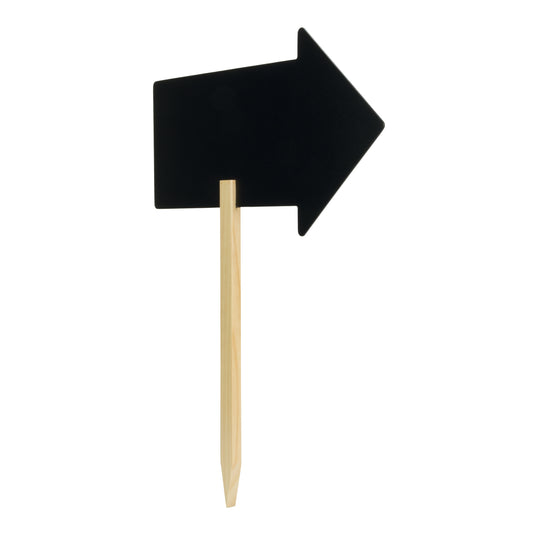 Securit Table Chalkboards - Silhouette Stick - Black 67x49,2x0,2cm - Pack of 6
