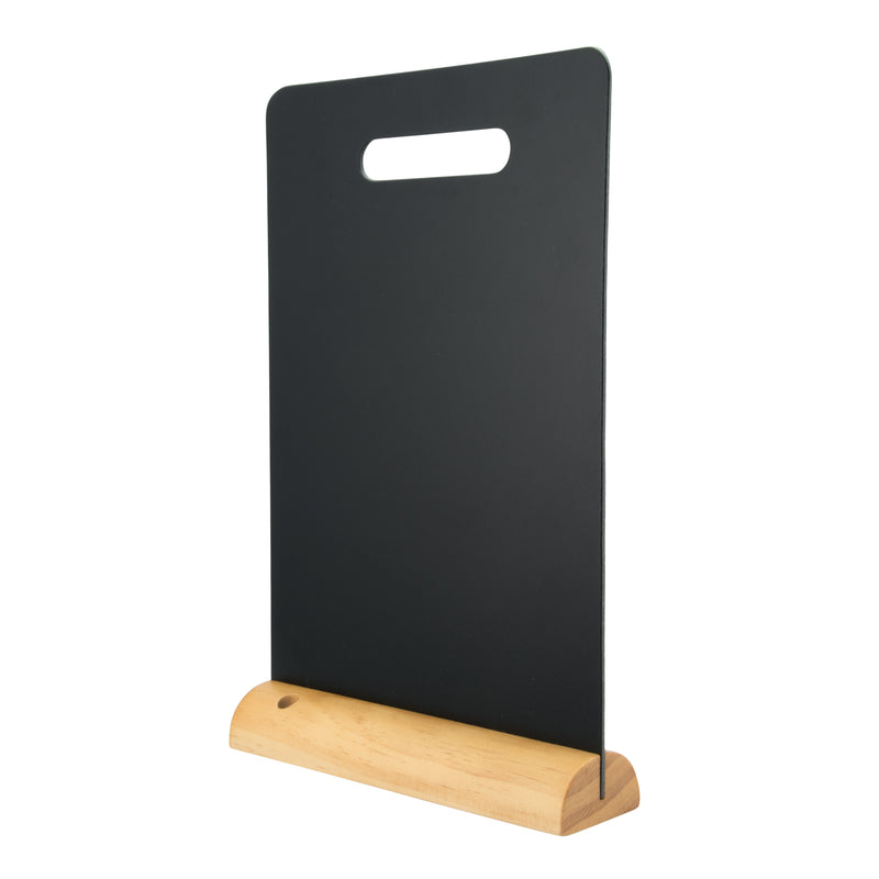 Load image into Gallery viewer, Securit Table Chalkboards - Silhouette Wood - Black 33,5x21x6cm - Pack of 6
