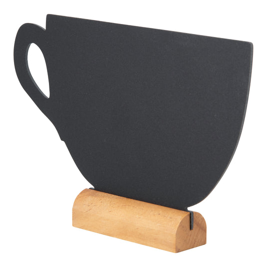 Securit Table Chalkboards - Silhouette Wood Mini - Black 9x13,5x2cm - Pack of 6