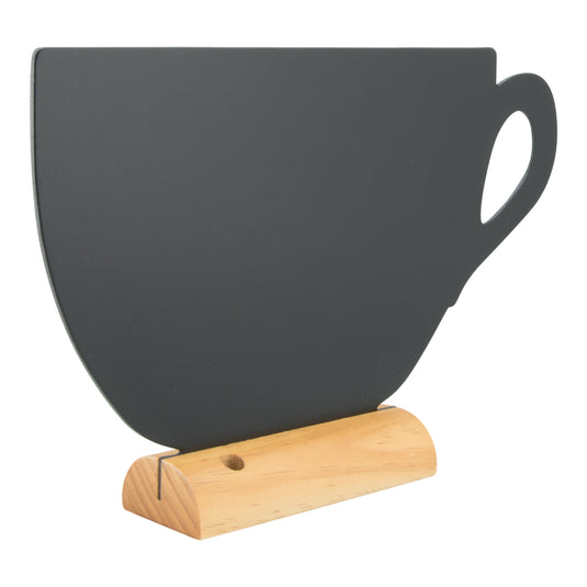 Securit Table Chalkboards - Silhouette Wood - Black 21,3x33,5x6cm - Pack of 6