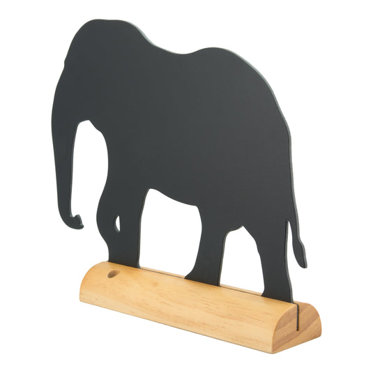 Securit Table Chalkboards - Silhouette Wood - Black 24,5x29x6cm - Pack of 6