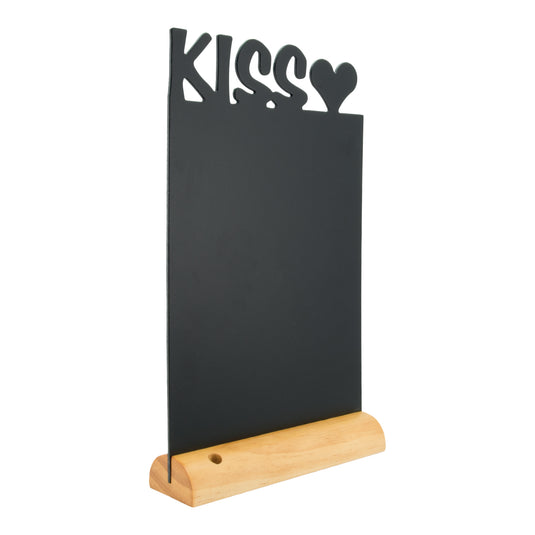 Securit Table Chalkboards - Silhouette Wood - Black 34,5x21x6cm - Pack of 6