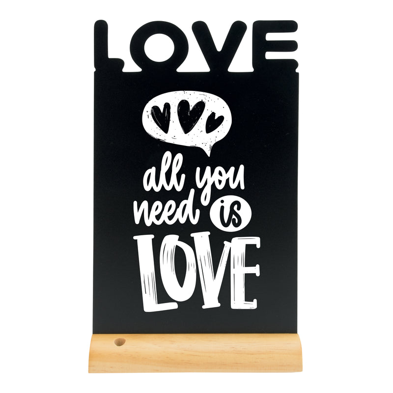 Load image into Gallery viewer, Securit Table Chalkboards - Silhouette Wood - Black 34,5x21x6cm - Pack of 6
