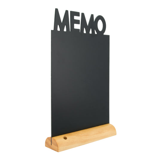 Securit Table Chalkboards - Silhouette Wood - Black 34,5x21x6cm - Pack of 6