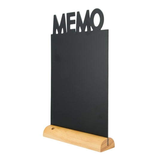 Securit Table Chalkboards - Silhouette Wood - Black 34,5x21x6cm - Pack of 6