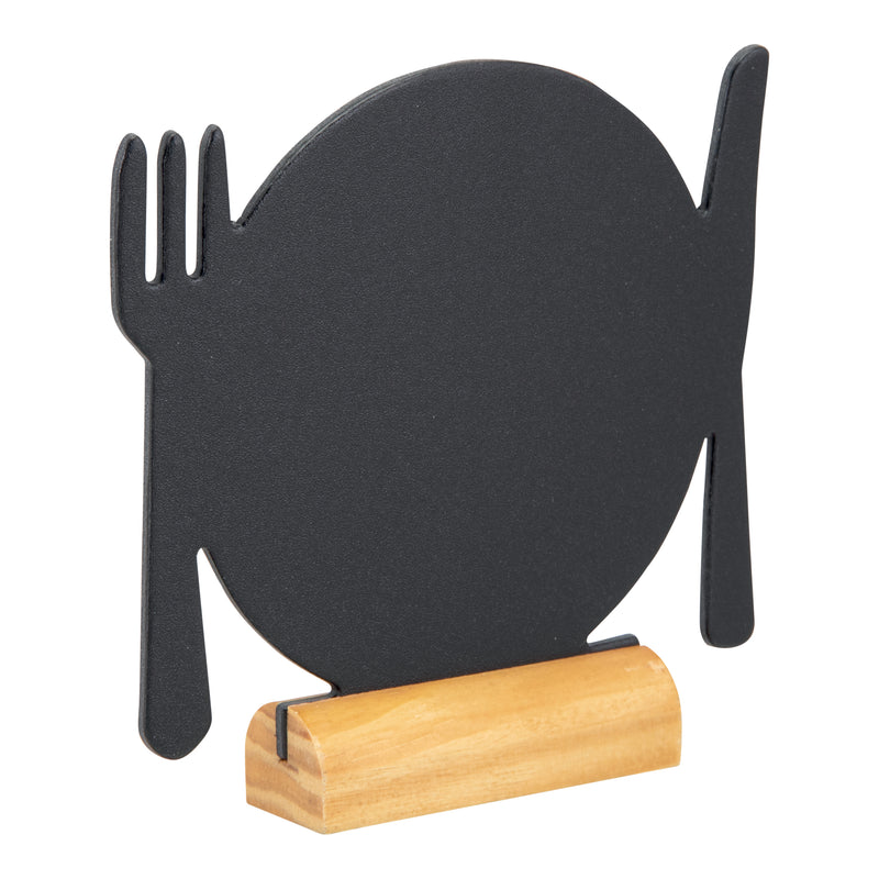 Load image into Gallery viewer, Securit Table Chalkboards - Silhouette Wood Mini - Black 10x10,5x2cm - Pack of 6
