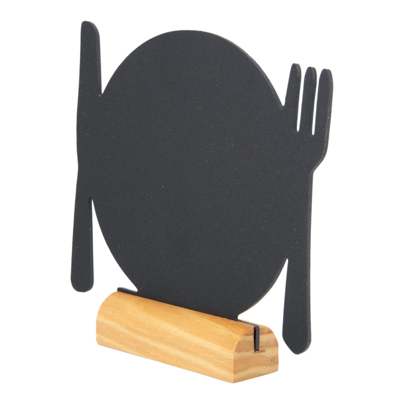 Load image into Gallery viewer, Securit Table Chalkboards - Silhouette Wood Mini - Black 10x10,5x2cm - Pack of 6

