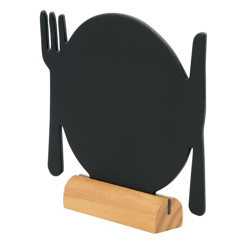 Load image into Gallery viewer, Securit Table Chalkboards - Silhouette Wood Mini - Black 10x10,5x2cm - Pack of 6
