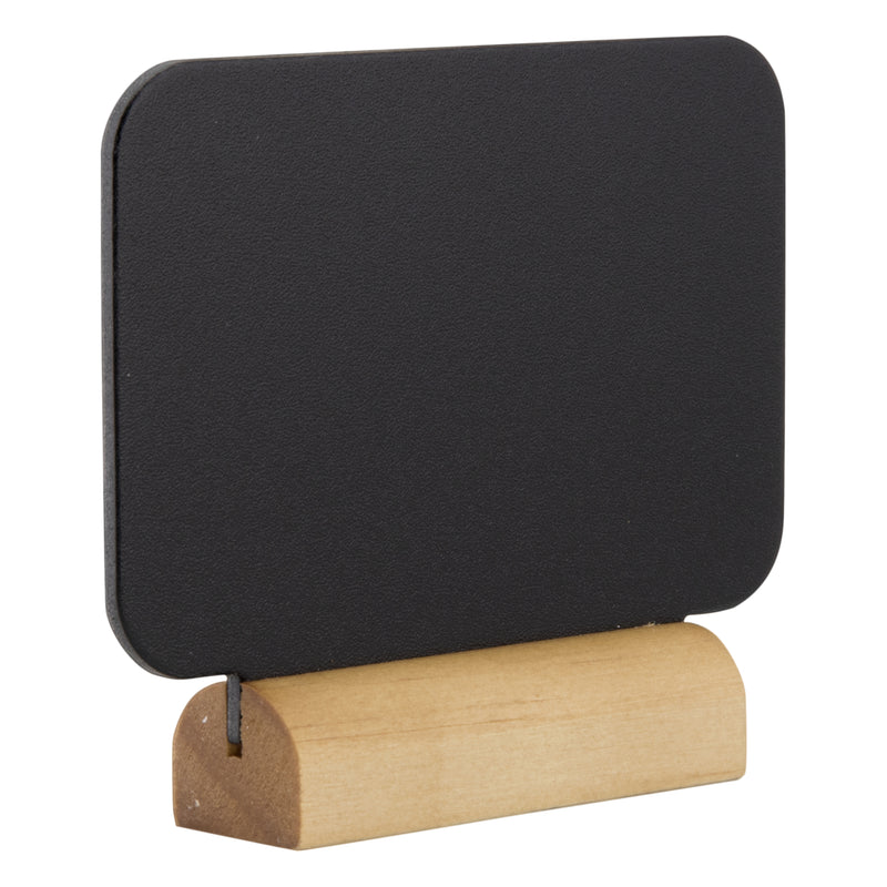 Load image into Gallery viewer, Securit Table Chalkboards - Silhouette Wood Mini - Black 7,5x9x2cm - Pack of 6
