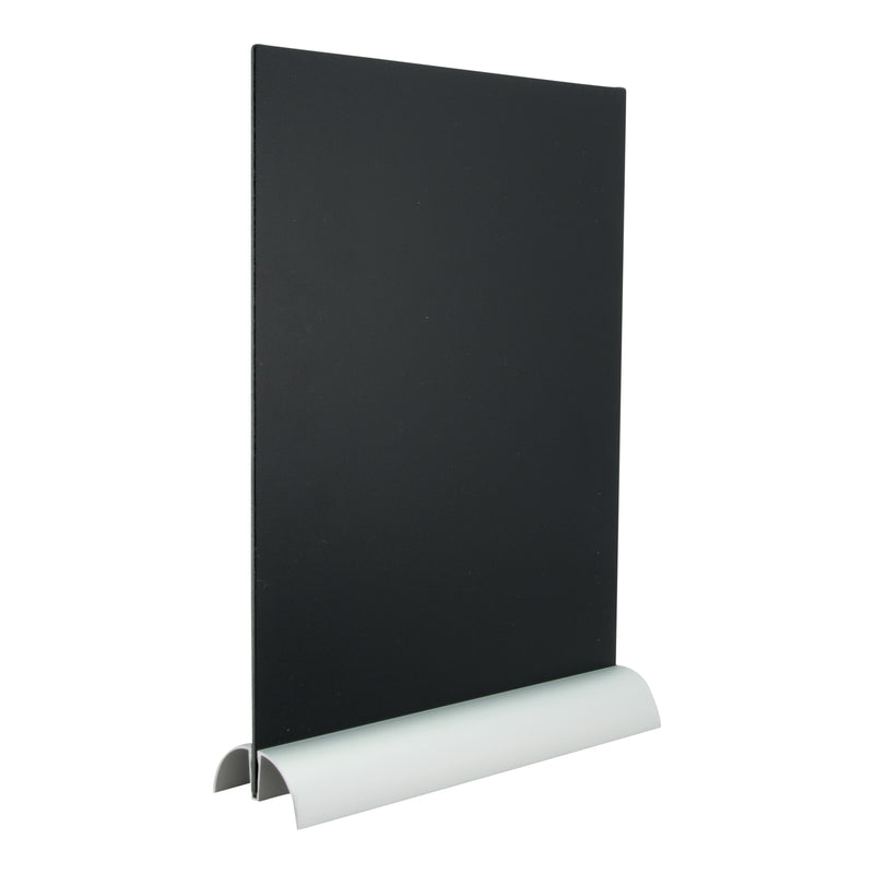 Load image into Gallery viewer, Securit Table Chalkboards - Silhouette Aluminium - Black 30,8x21x6cm - Pack of 6
